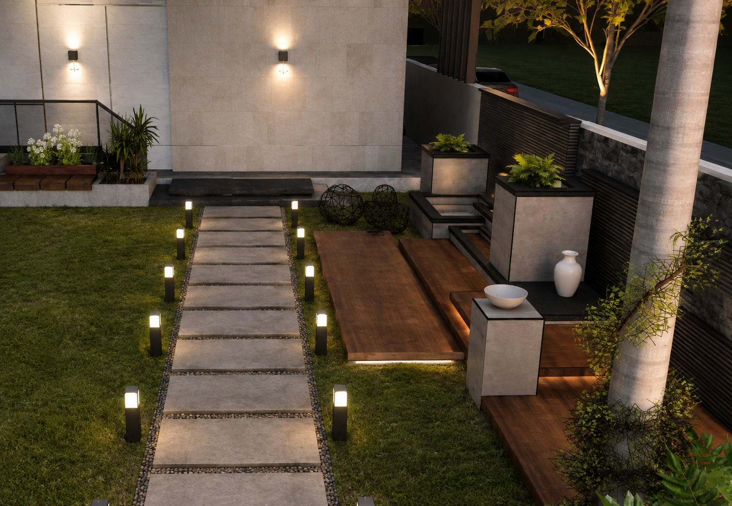 THE PAVILION ESTATE – Upper Balcony & Cascading Foliage