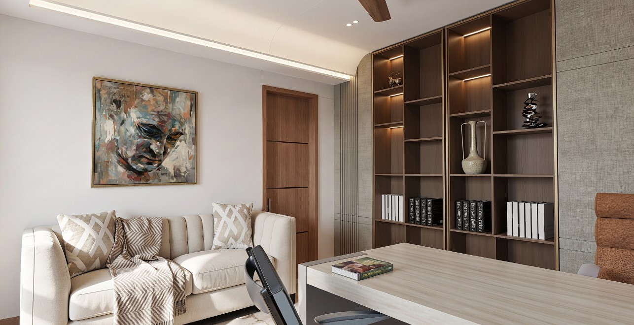 SOURABH – Double-height ceiling & pendant light