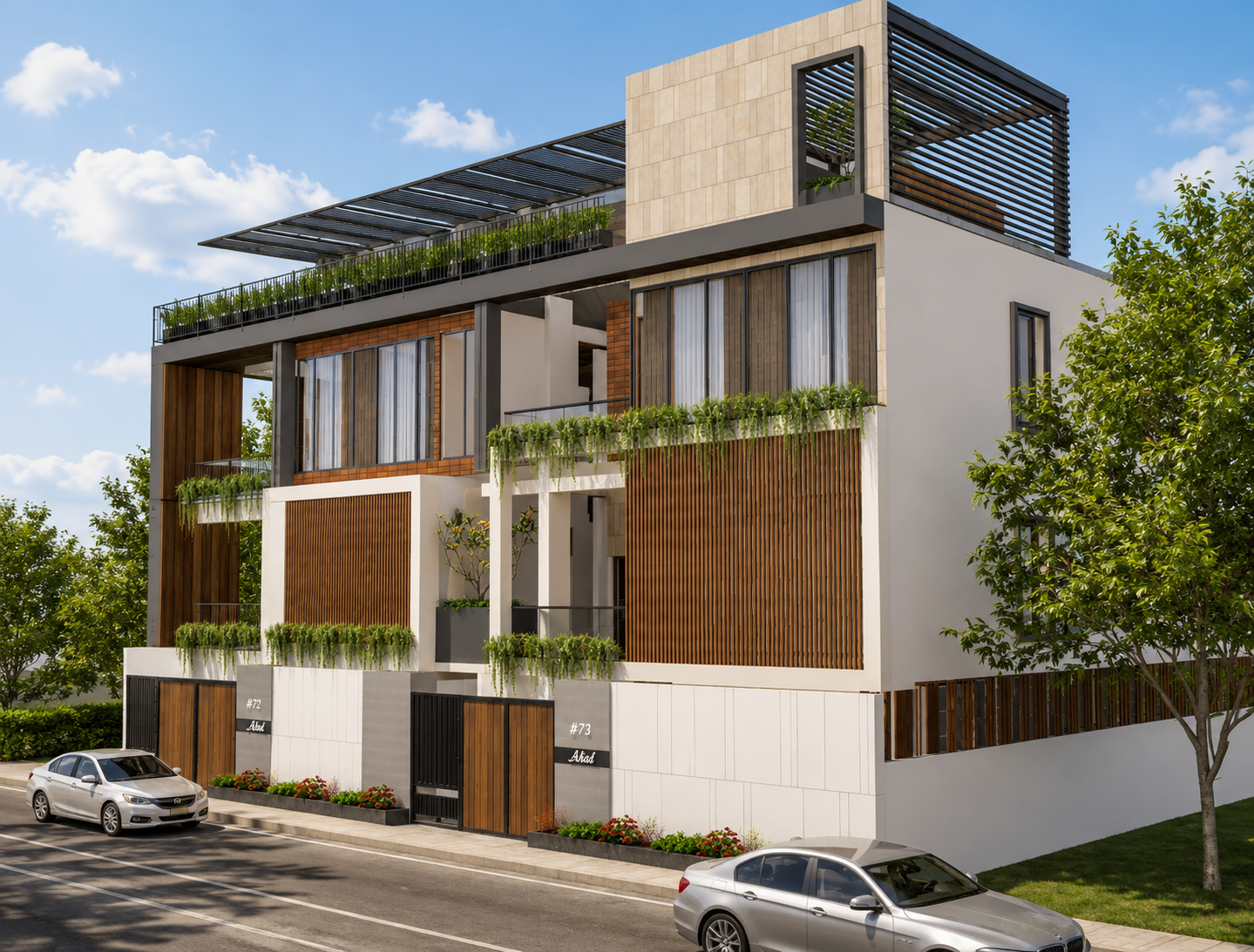 THE SYMMETRY RESIDENCE — Modern Twin Villa Architecture, Bengaluru